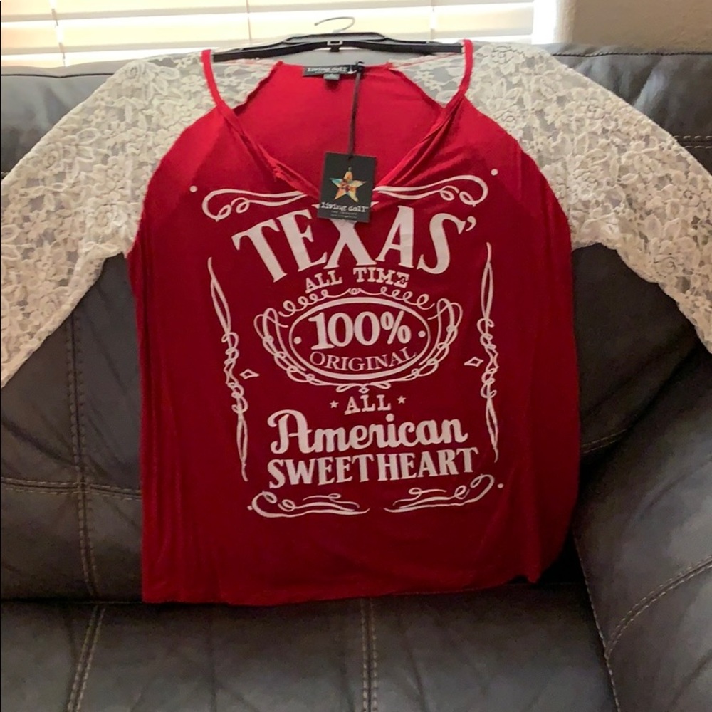 Living Doll Los Angeles “Texas All Time” T-Shirt.